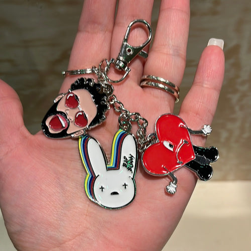 Bad Bunny Key Charm Key Chain