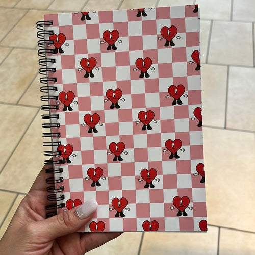 Bad Bunny Heart Notebook