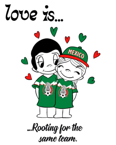 Love Is Seleccion Mexicana Valentine Card