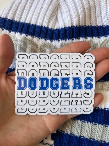 Dodgers Waterproof Sticker