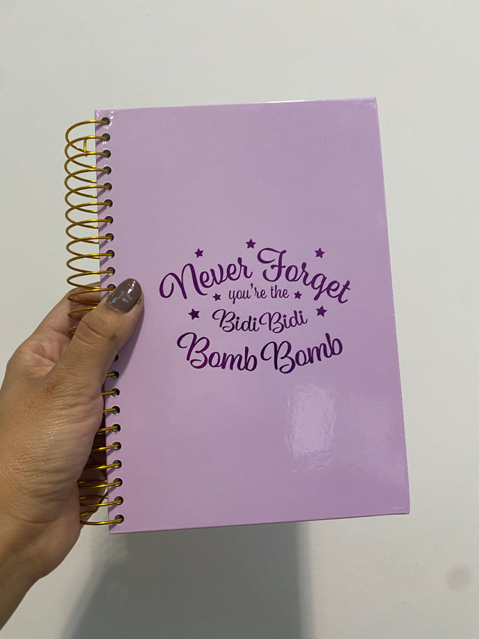 Never forget Bidi Bidi Bom Bom notebook