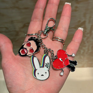 Bad Bunny Key Charm Key Chain